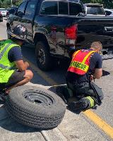 No job is too small for our firefighters to help out in the community