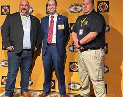 Vice President Colton Young, State Representative Clark Boyd, President Mathew Cross