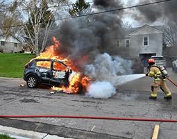 Fully Involved Car Fire