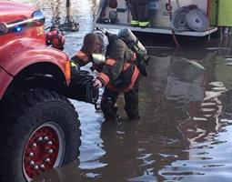 Firefighter Working